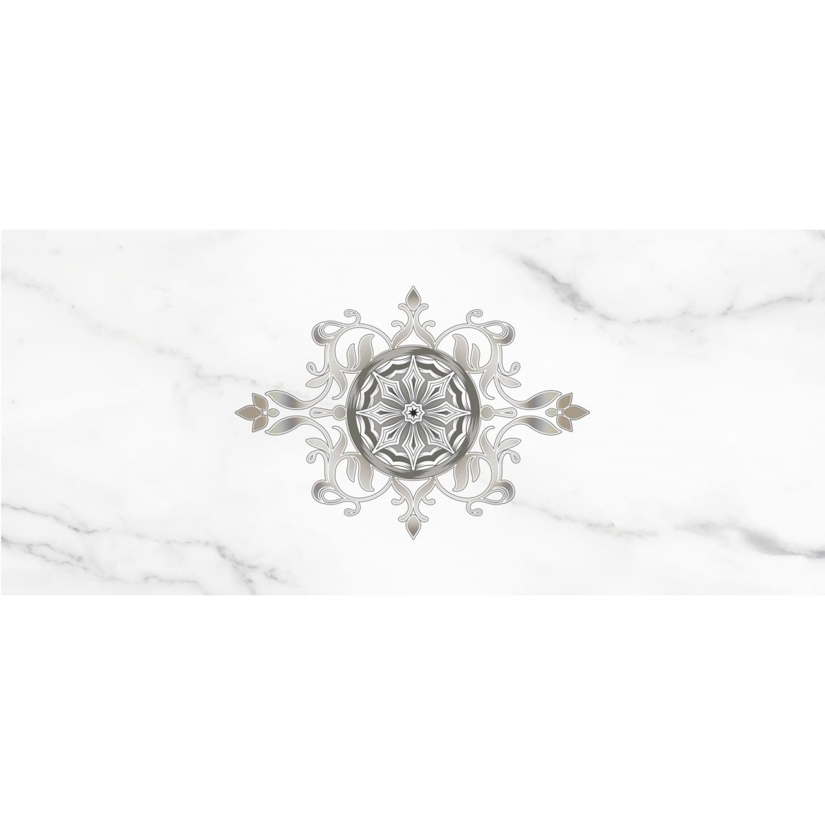 Декор арт. 332901 Crystal бел. 200х450 толщ.8 мм