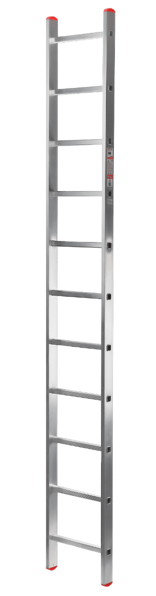 Лестница алюминиевая, односекционная 1х11