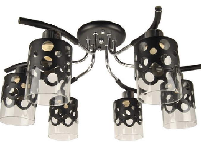 Люстра "Каскад" 163117 темное дерево 6/Е14/60вт К006498