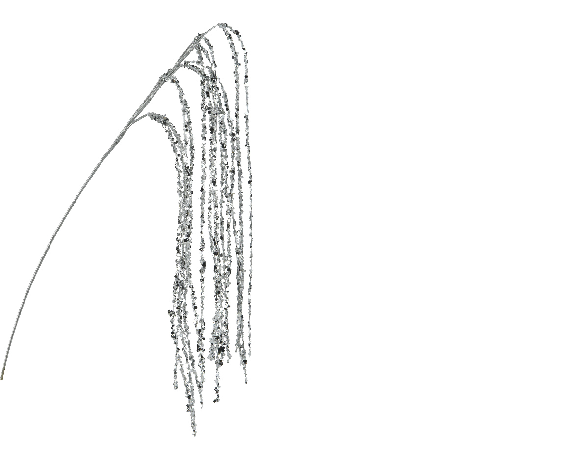 Ветка декоративная Снежная silver 65 см 709002 Kmg