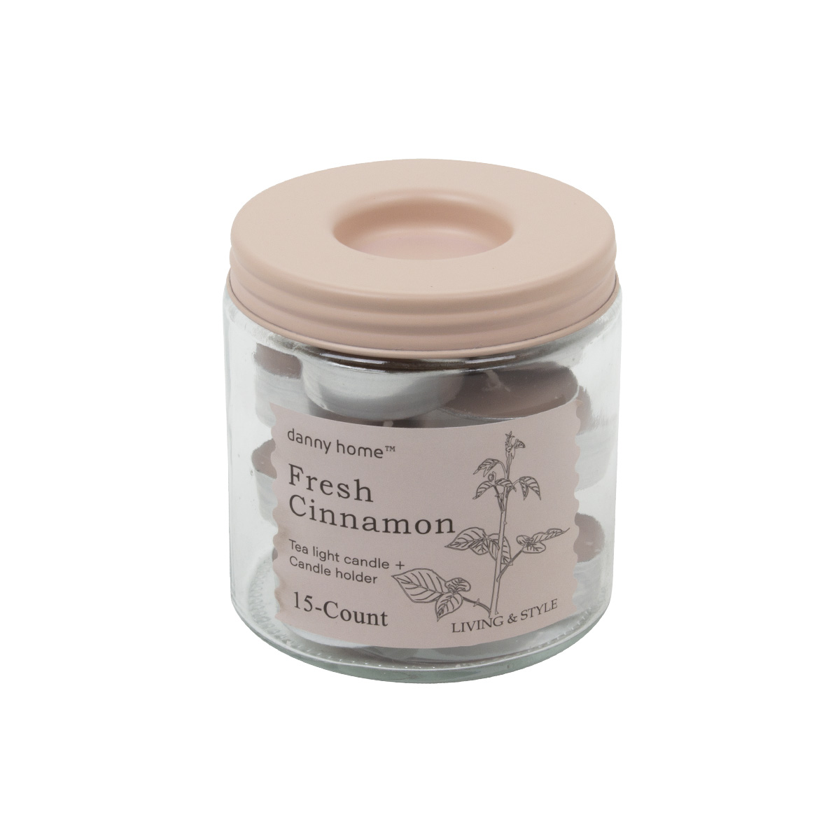 Набор ароматических чайных свечей DH Fresh Cinnamon 10 штх15гр в банке AT19-01