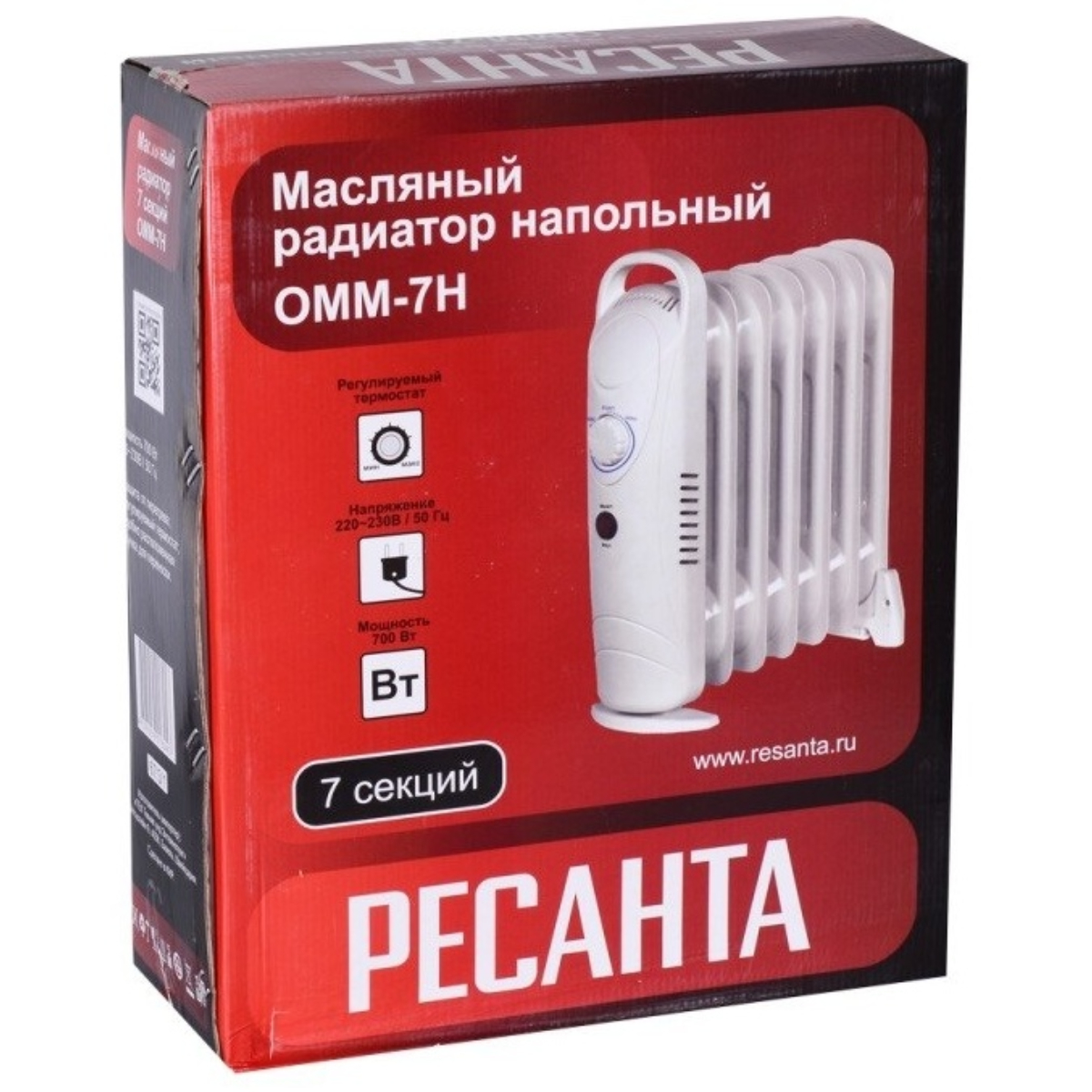 Масляный радиатор  ОММ-7Н (0,7 кВт)