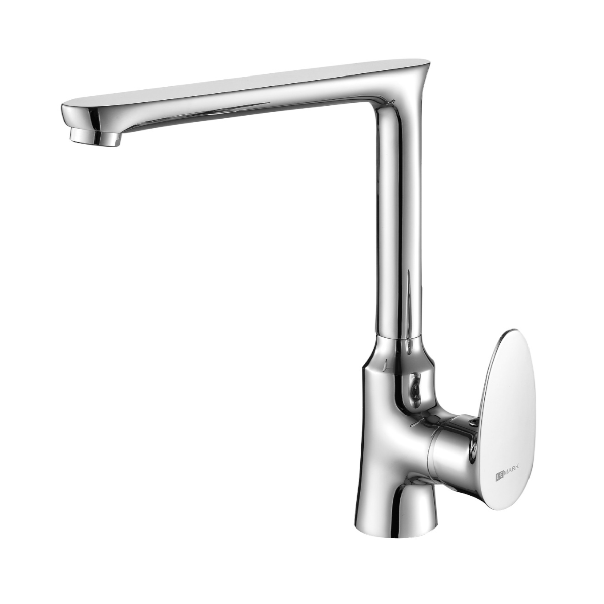 Смеситель д/к Lemark LM0205C " NERO" с высоким поворотным изливом, хром
