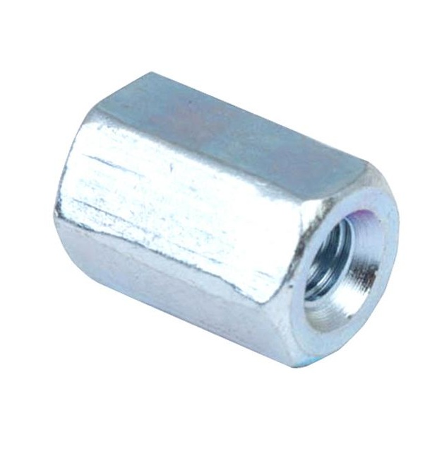 Гайка переходная DIN 6334 М 4 (белый цинк 1 шт)