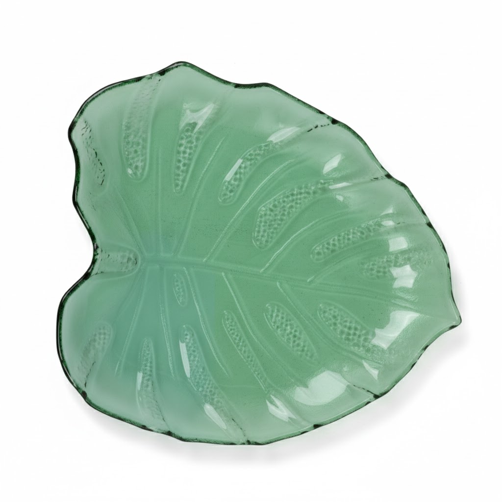 Блюдо сервировочное DH в форме листа 30х24,9х3 см зеленый RW28-03