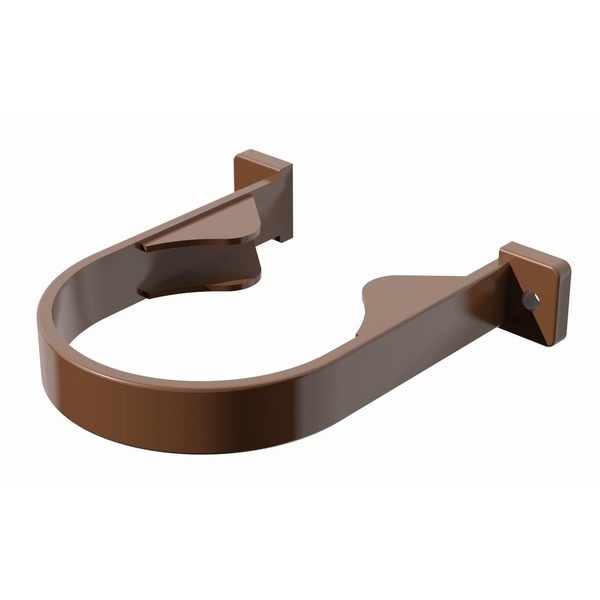 ТН ПВХ хомут трубы 82мм,коричневый