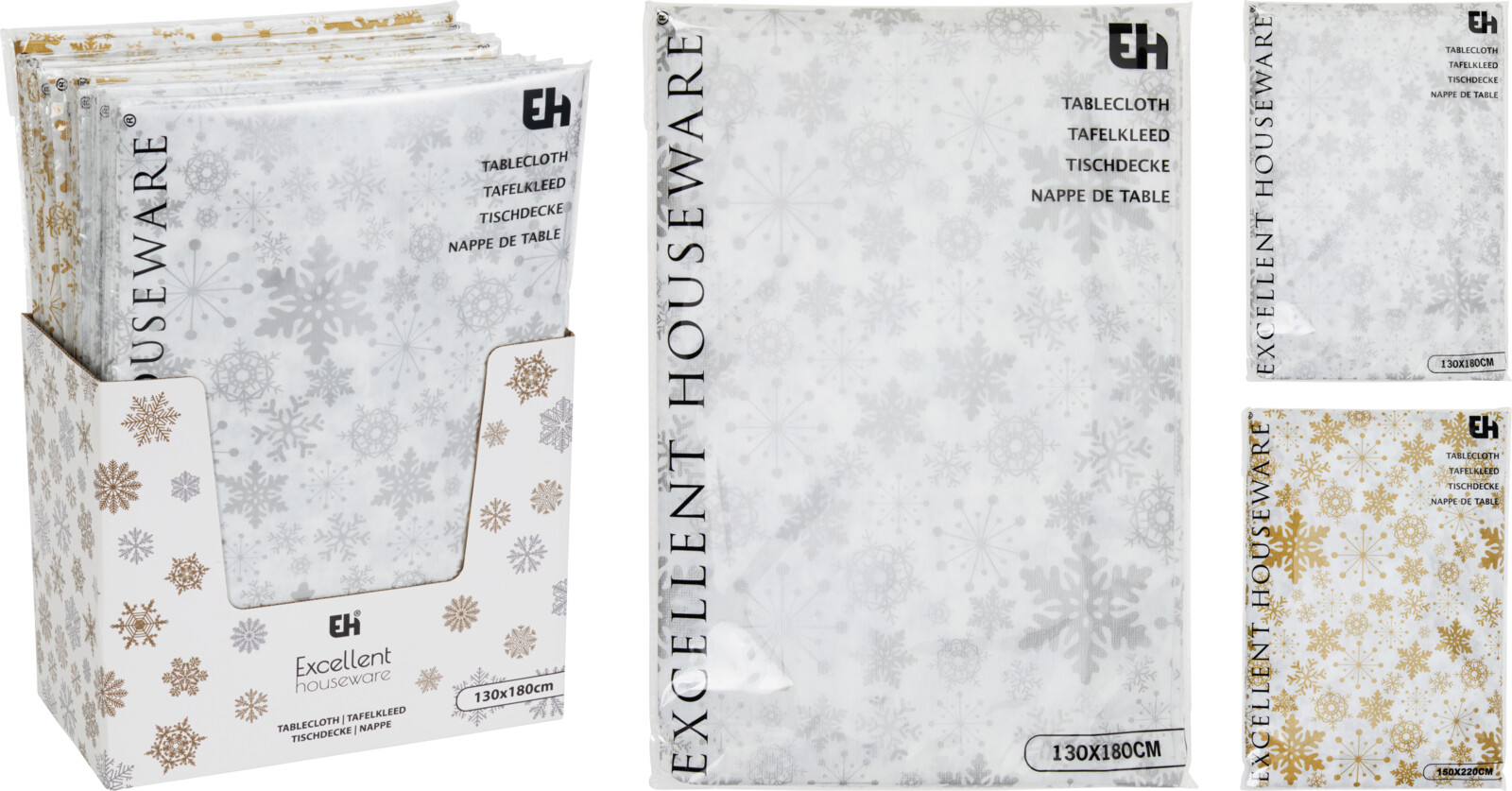 Скатерть Новогодняя 130х180 см 2 вида в ассортименте CY2702780 К