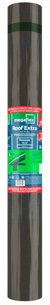 Megaflex Roof Extra (ш 1,5, 70 м2) влаго-ветрозащитная диффузионная мембрана с двумя клеевыми