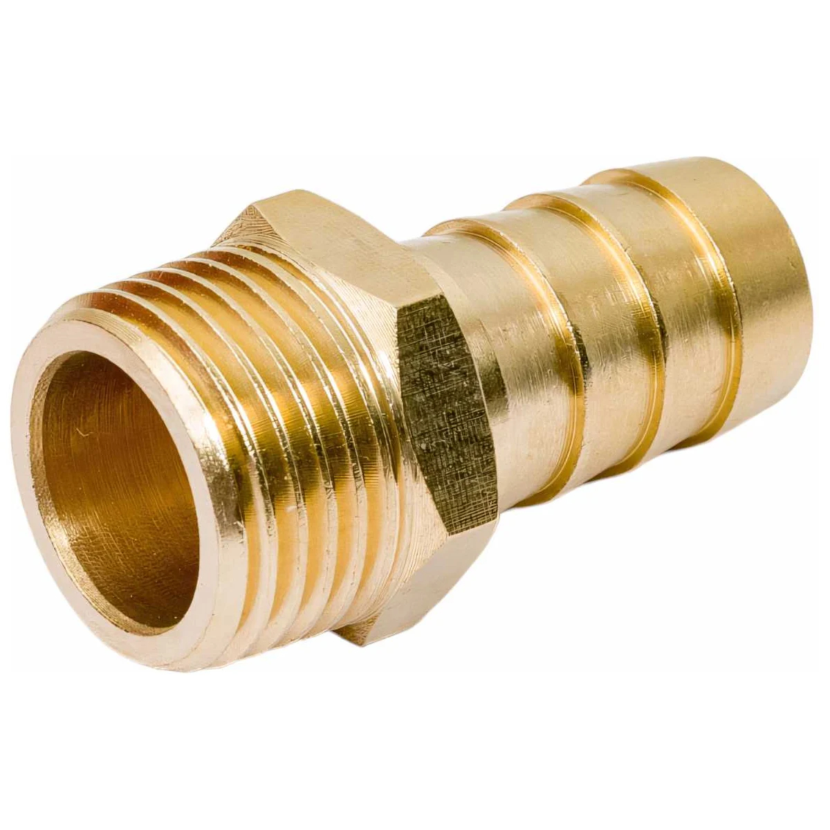 Соединение нар. резьба 1/2" х елочка 16 мм (латунь) ECO