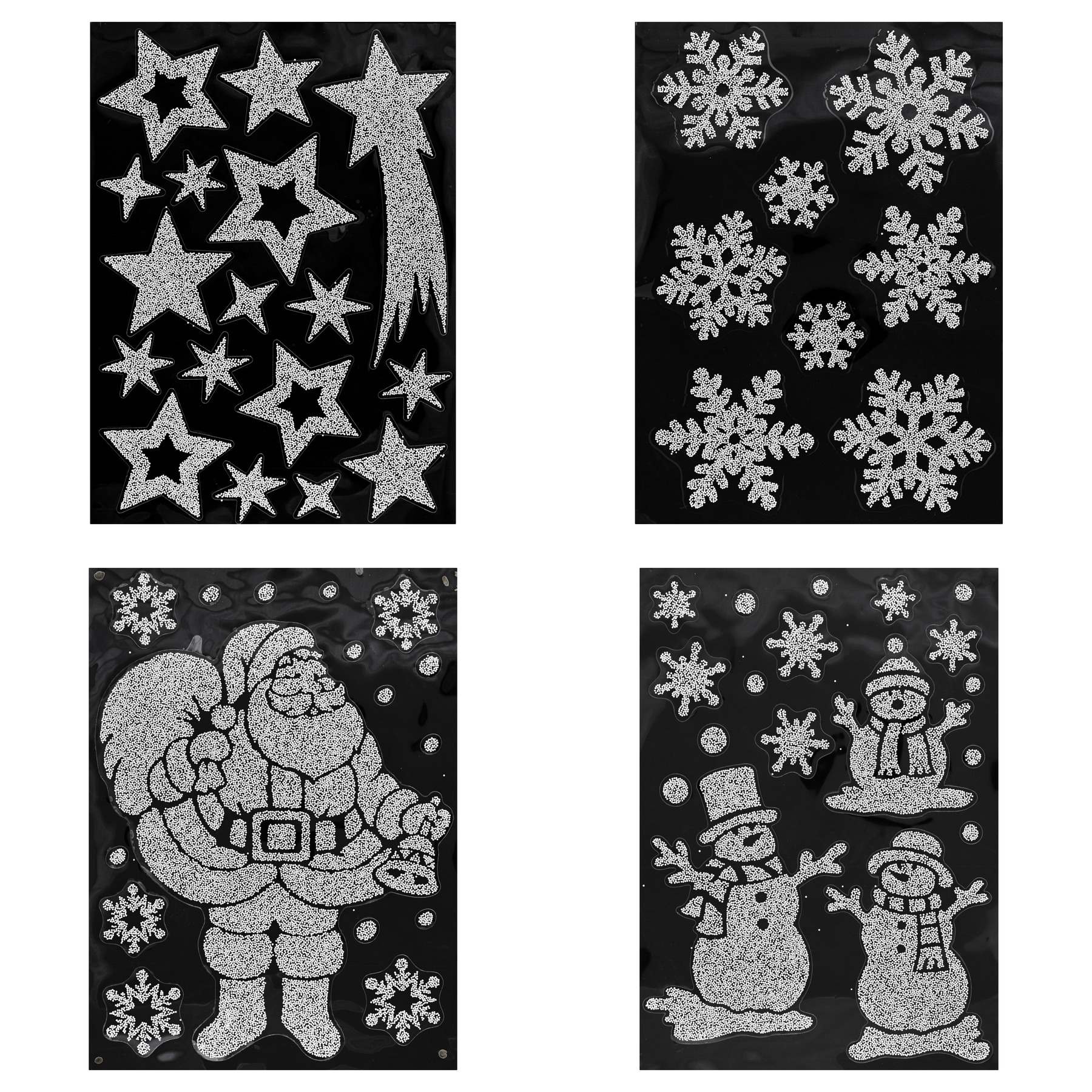 Наклейки на окна Feeric 29х40 см 4 вида в ассортименте 122154