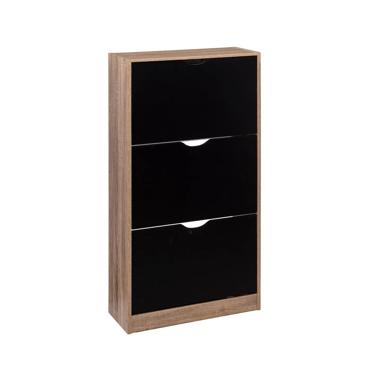 Обувница деревянная 5Five 3 секции 60х24х118 см черный/натуральный 160392I