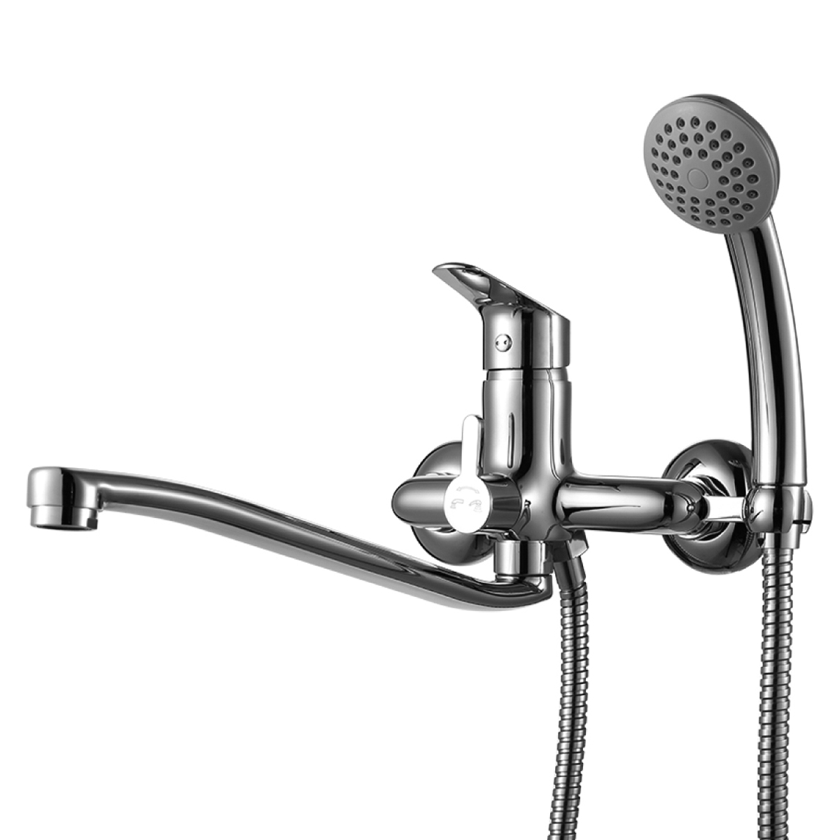 Смеситель в/д  Lemark LM6553C "Партнер" универсальный одноручный, с изогнутым изливом 300 мм,  дивер