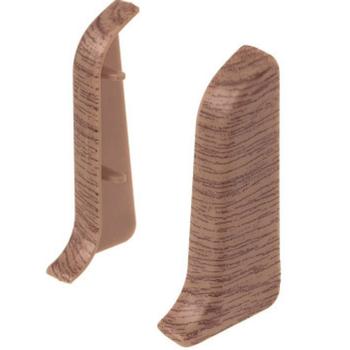 Торцевая для плинтуса Е67 мм"Идеал Элит" 208 / Дуб мокко (пара)