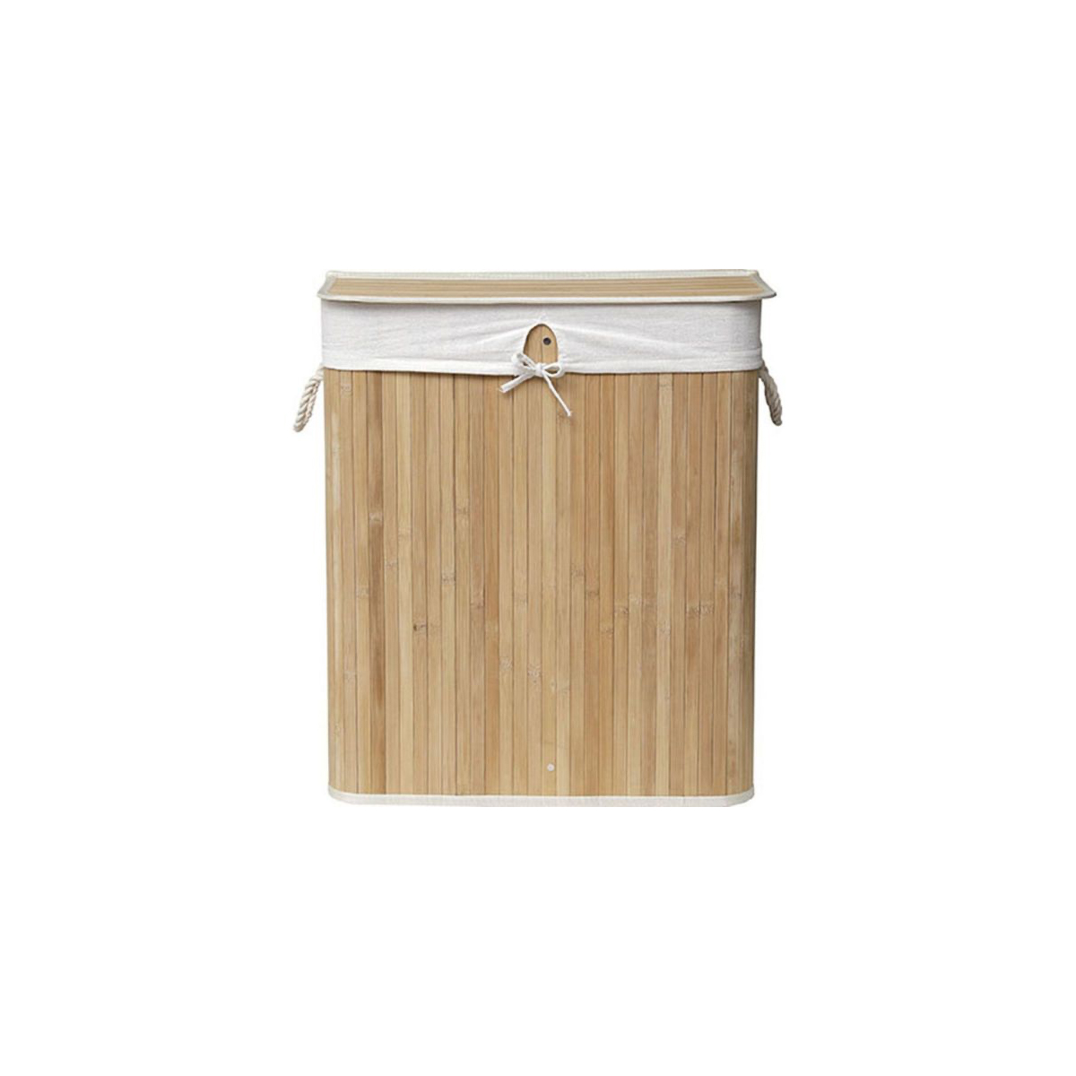 Корзина для белья Tendance 63х52х32 см с 2 отделениями бамбук 8708195