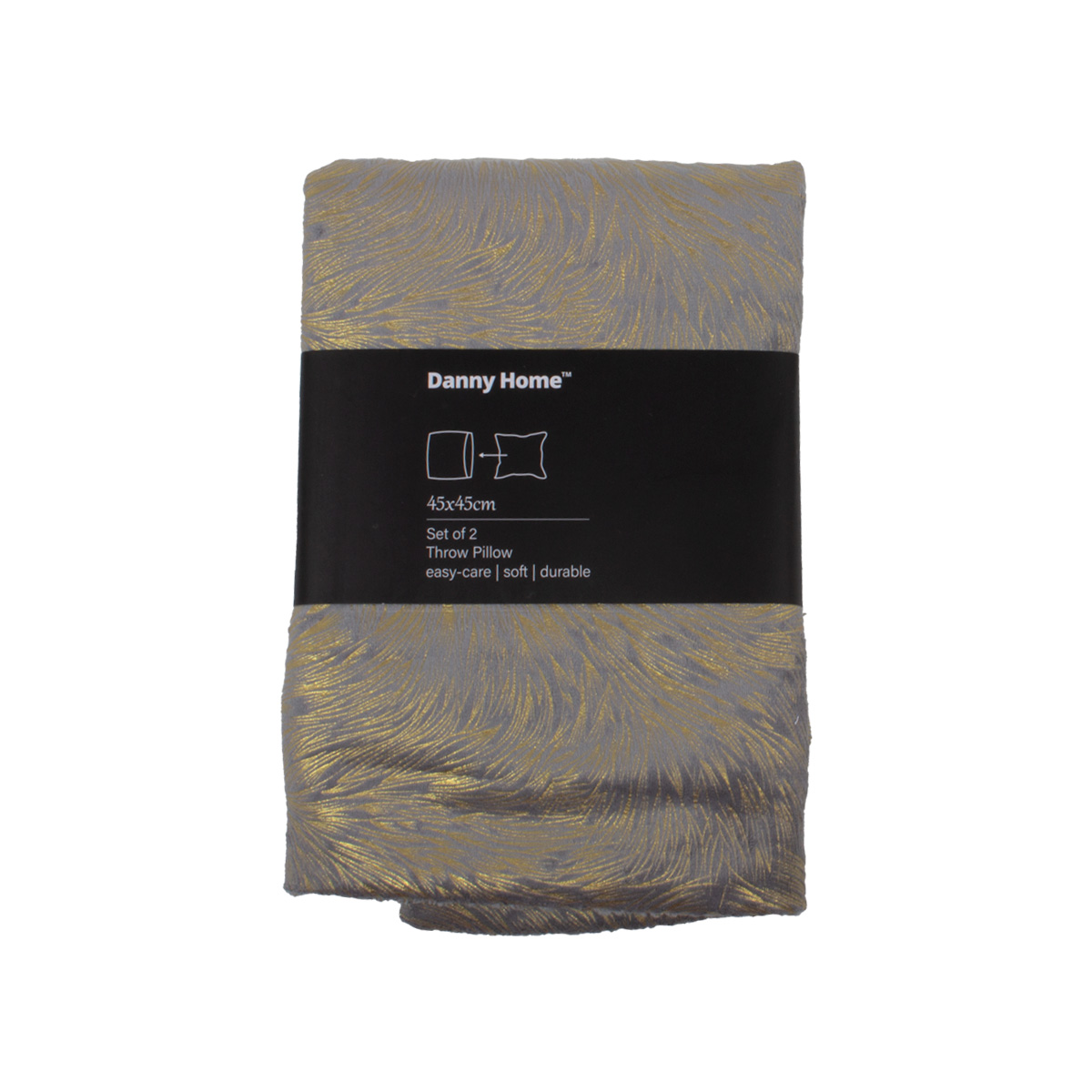 Набор наволочек декоративных DH 2 шт 45х45 см серебро PL28-01P