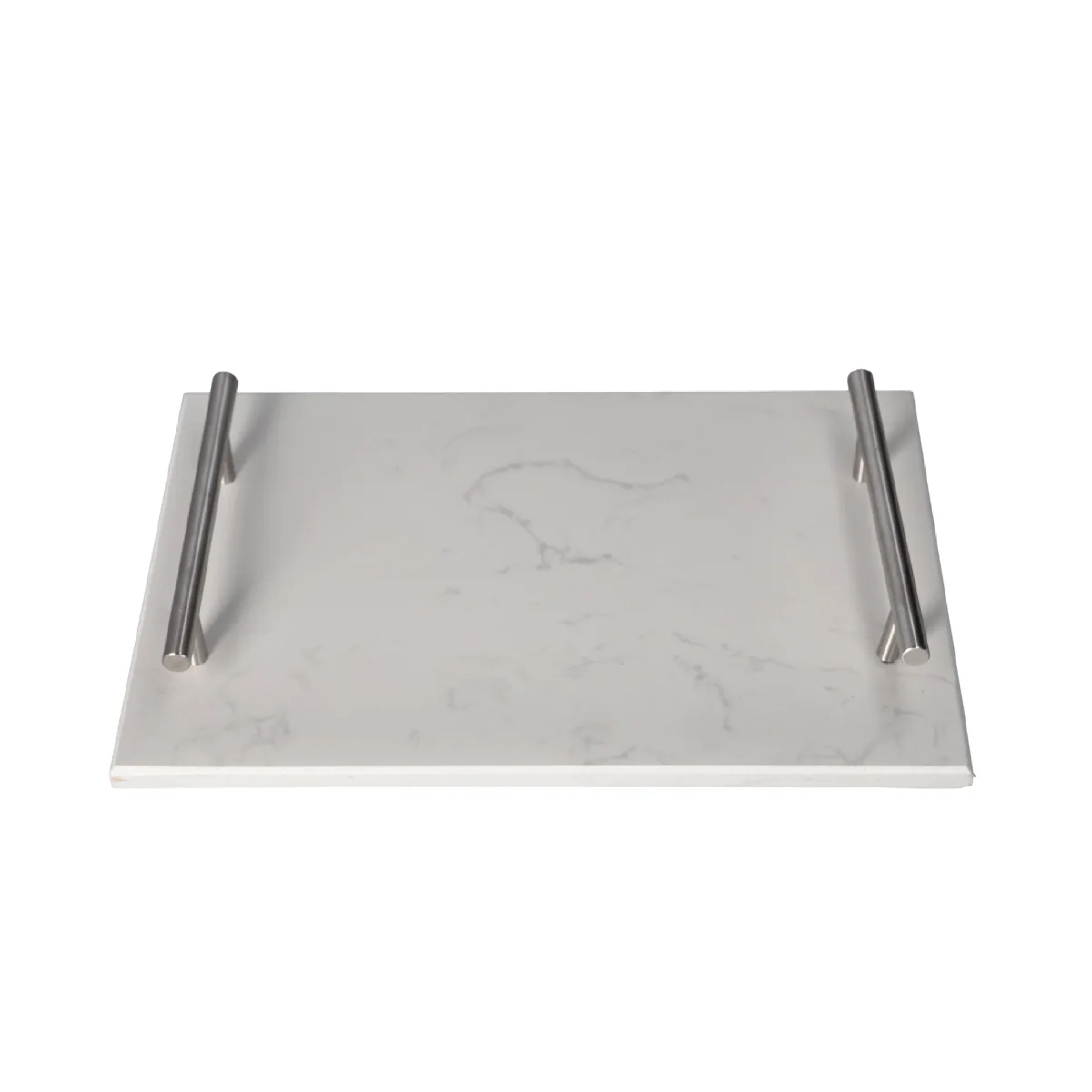 Поднос сервировочный DH 30х20 см белый мрамор CZT44-35