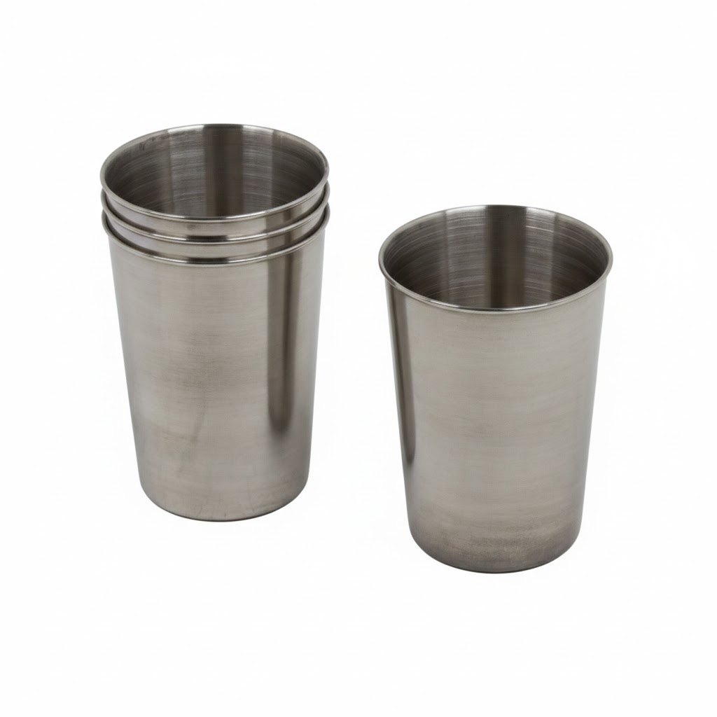 Набор металлических стопок 4 шт 170 мл  в чехле, YJ-10 CN