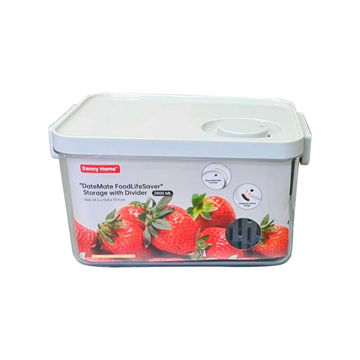 Контейнер для хранения продуктов вакуумный DH 2800 мл 24,5х15,8х13,9 см HO-148