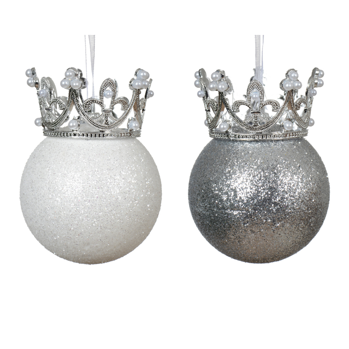 Шар елочный Kaemingk Корона 2 цвета в ассортименте 029675