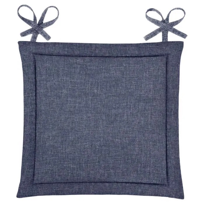 Подушка для стула Волшебная Ночь 40х40 см Индиго рогожка