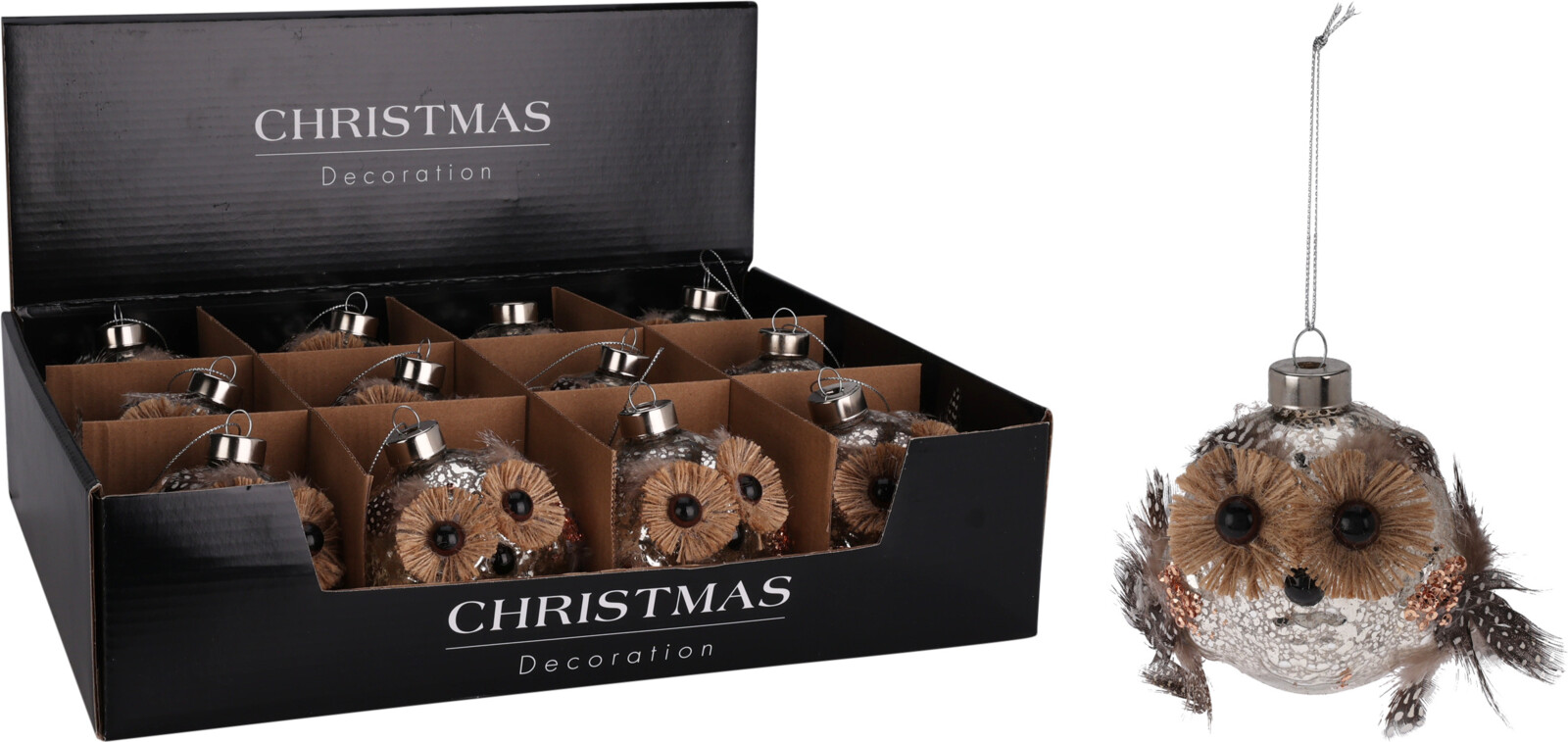 Украшение подвесное 8 см Сова ABR822820 К