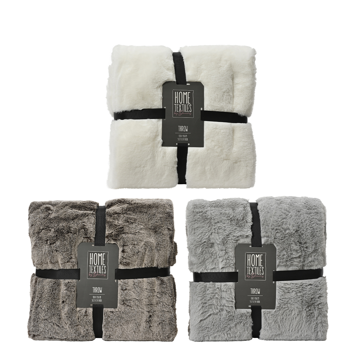 Плед меховой искусственный кролик 130х150х0,5 см 3 цвета в ассорт.Kmg