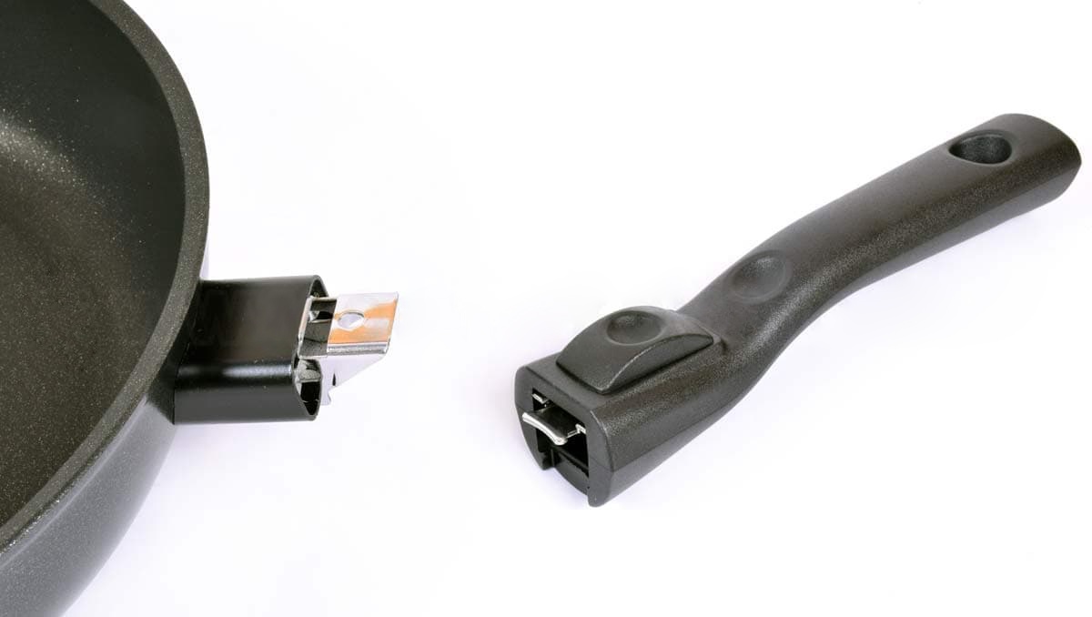 Сотейник TVS TITAN DIAMOND 24 см со съемной ручкой TD-2024