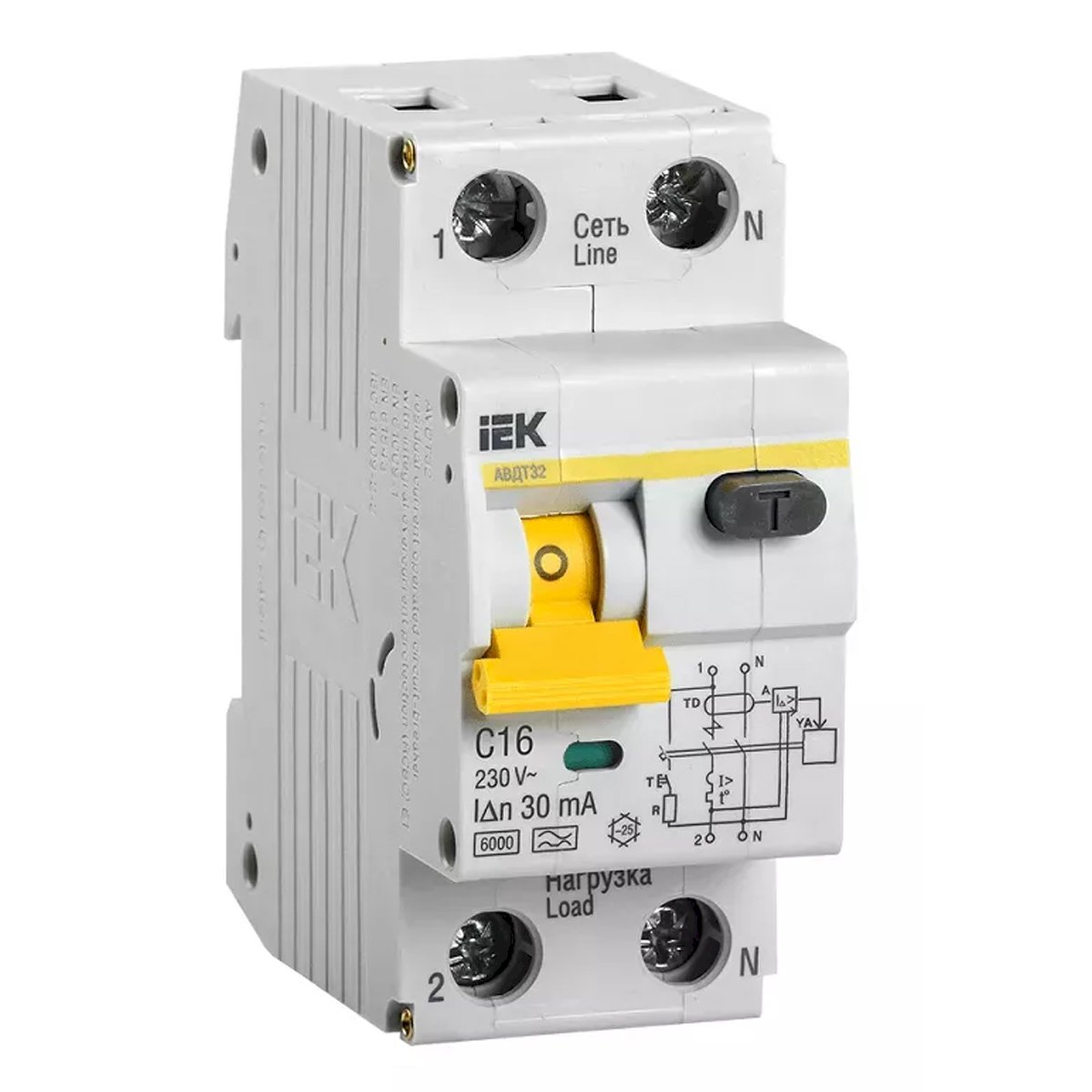 Автомат ИЭК УЗО АВДТ 32  16А