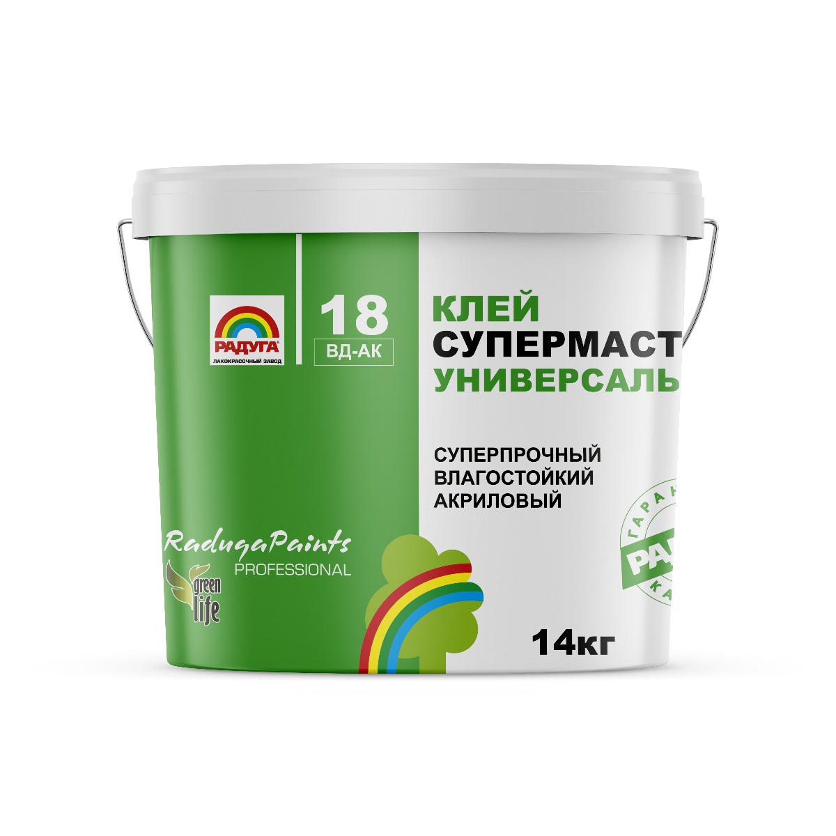 Клей "Супермастика" "Радуга-18" акриловый 14 кг