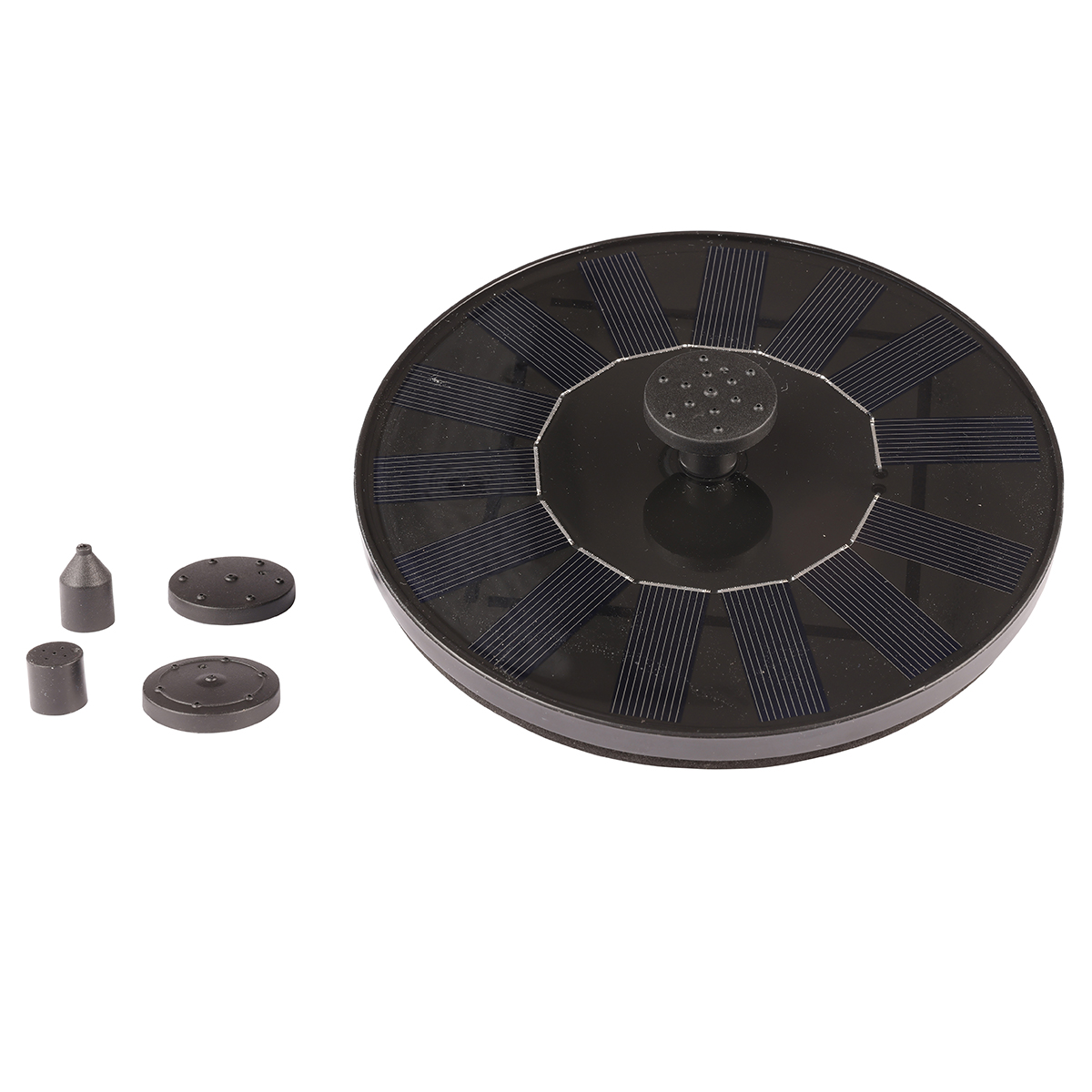 Фонтан садовый плавающий для пруда на солн. батарейках 16х3,5 см 893017 Kmg