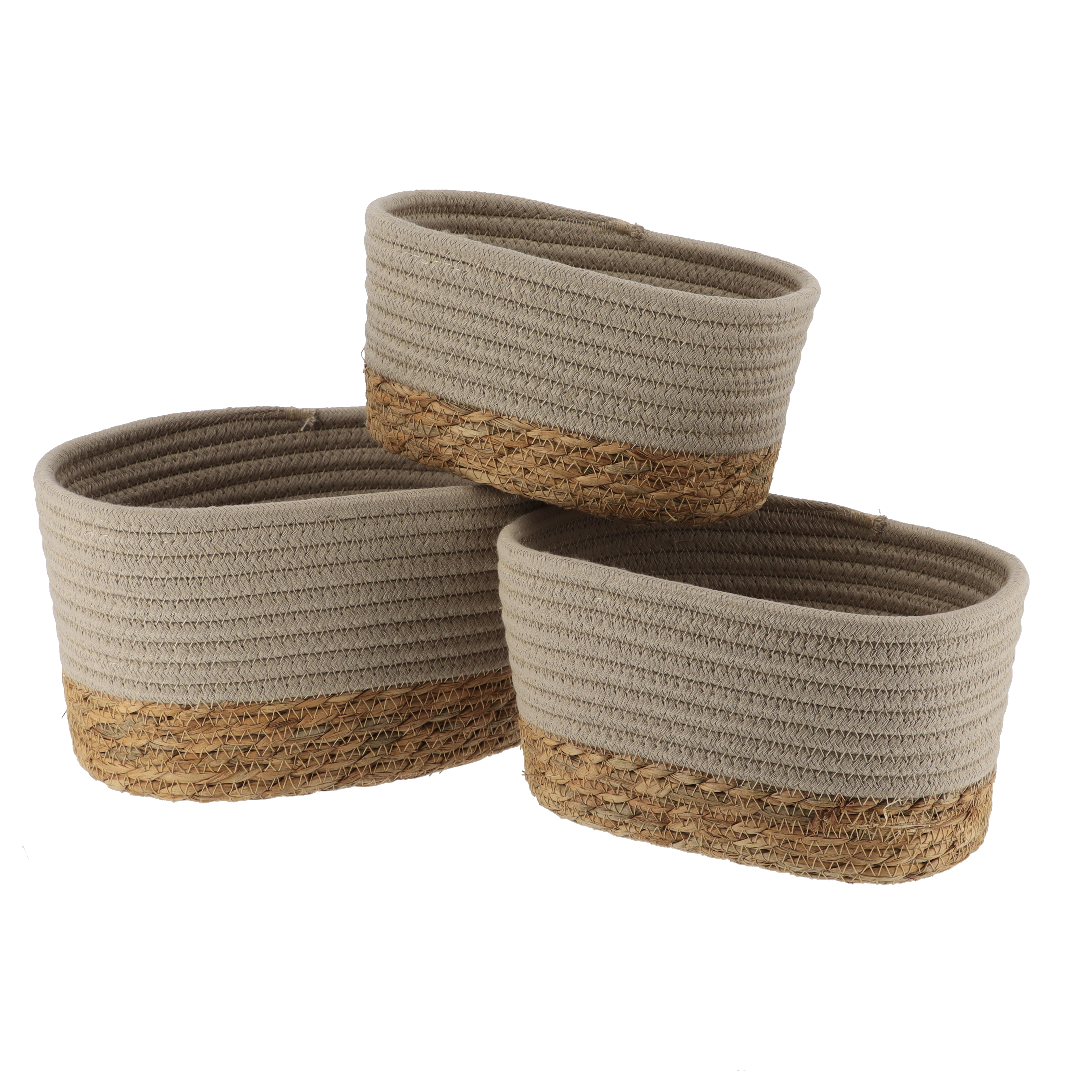 Набор из 3-х корзин Tendance натуральный/коричневый 84164232