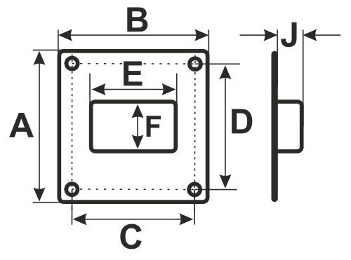 Площадка торцевая металлическая 196*236 фланец D150, 150ПМ (30 шт)