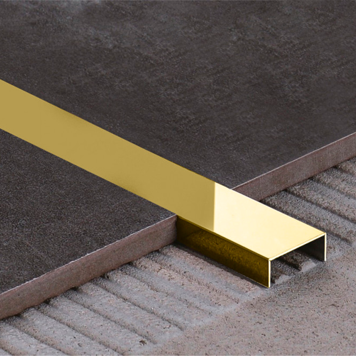 Профиль П образный золото глянец 10*30*10мм