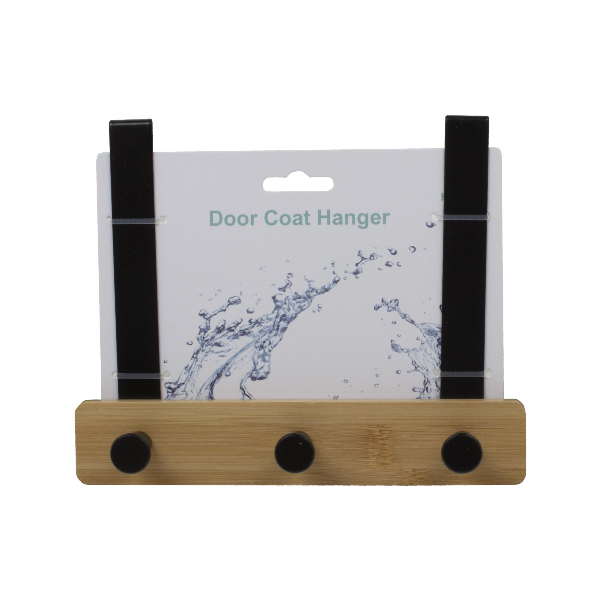 Планка на дверь с 3-я крючками дерево BHK0103A-B CN