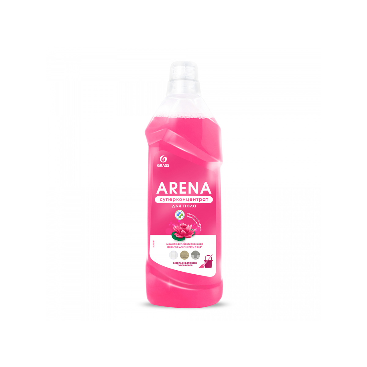 Средство для пола GRASS ARENA с полирующим эффектом цветущий лотос 1л 125185