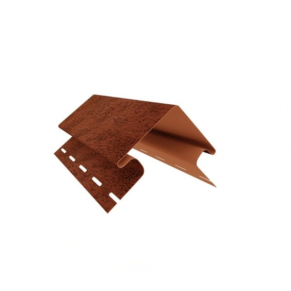 Наружный угол (ПВХ).0076.Н.,кирпич красный