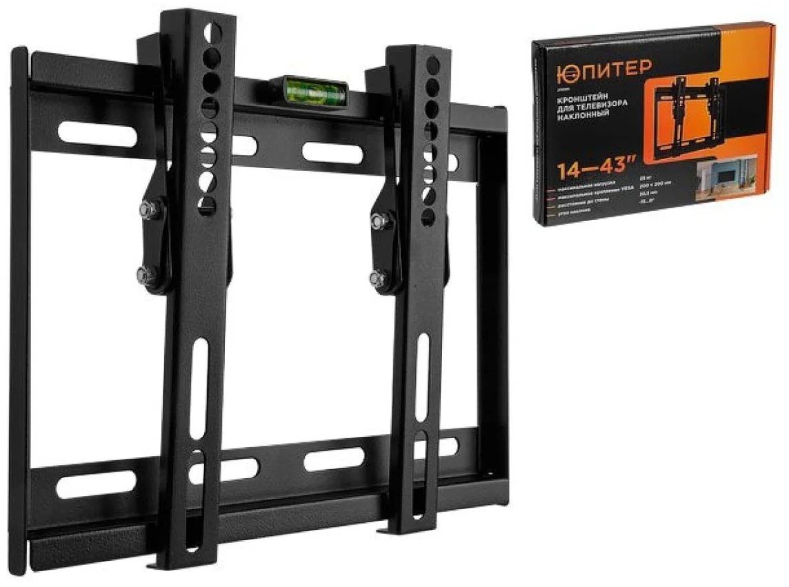 Кронштейн для телевизора 14"-43" наклонный ЮПИТЕР, арт.JP9301