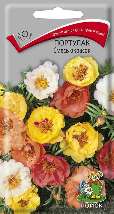 Семена Цветы Портулак Смесь окрасок (ЦВ) ("1) 0,1гр.