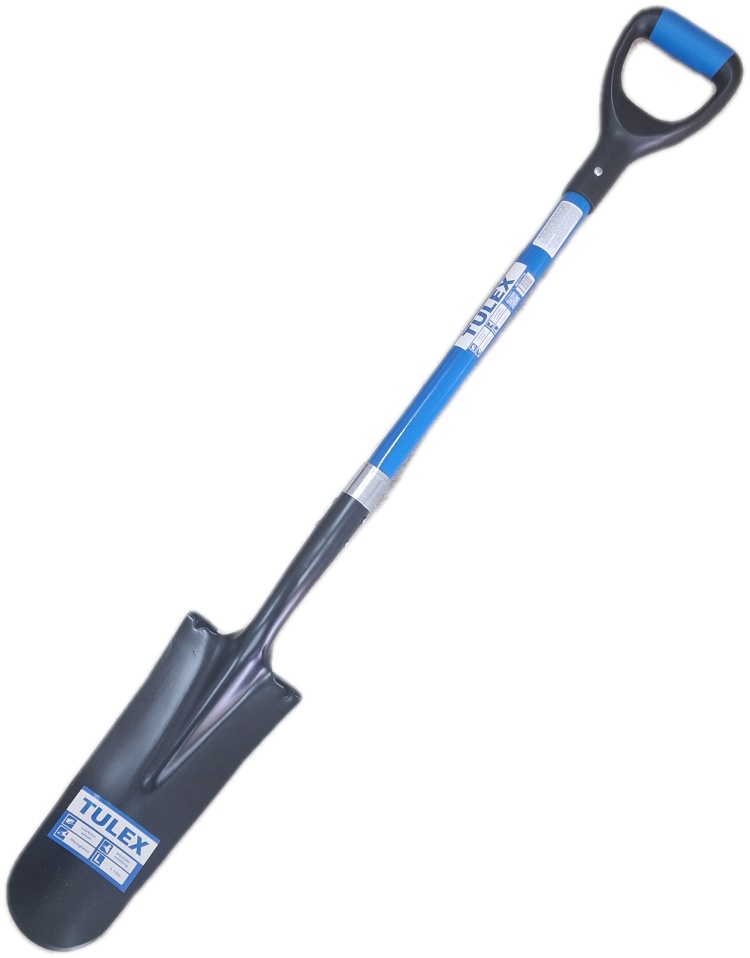 Лопата TULEX 0011715 штыковая траншейная,фиберглассовый черенок,стальной стержень,рукоятка PG,1150мм