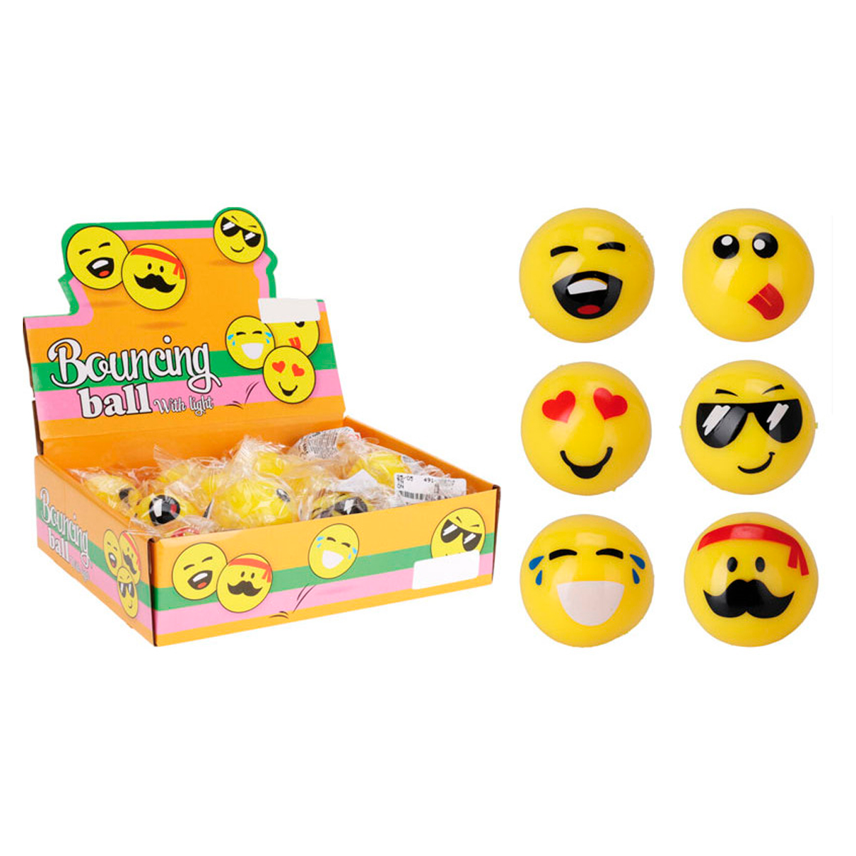 Мяч антистресс Смайл 5,5 х5,5 см 491009310 К