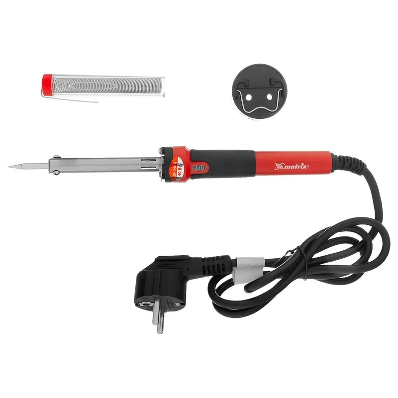 Паяльник,пл.ABS, класс защиты 1, индикатор,медный наконеч. с долговеч. покрытием,220В,40W// MATRIX