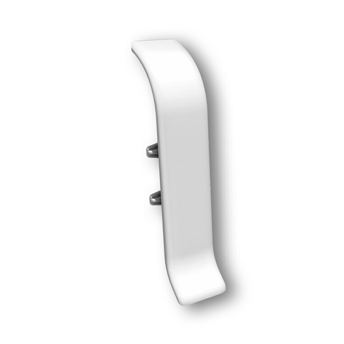 Соединитель для плинтуса 55мм "Идеал Классик", 001 Белый