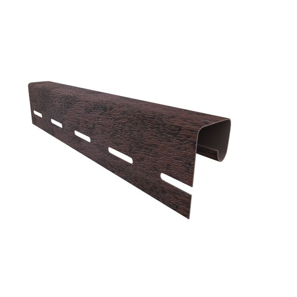 J-планка (ПВХ).0044.Н. кирпич коричневый