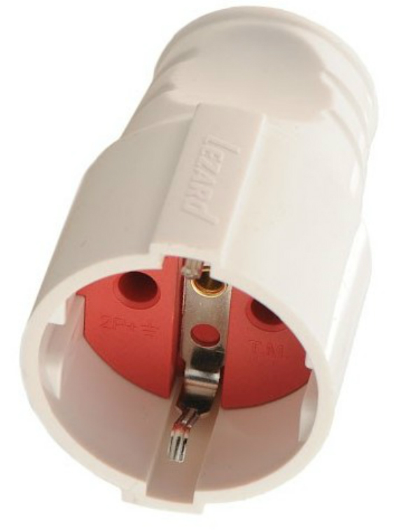 Розетка штепс 10А б/кр LEZARD 715 0701 607