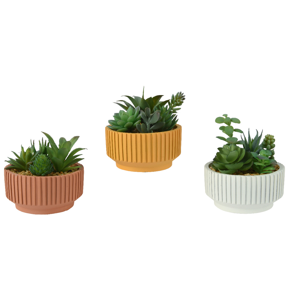 Растение искусственное в горшке Суккулент 3 вида в ассортименте 860613 Kmg