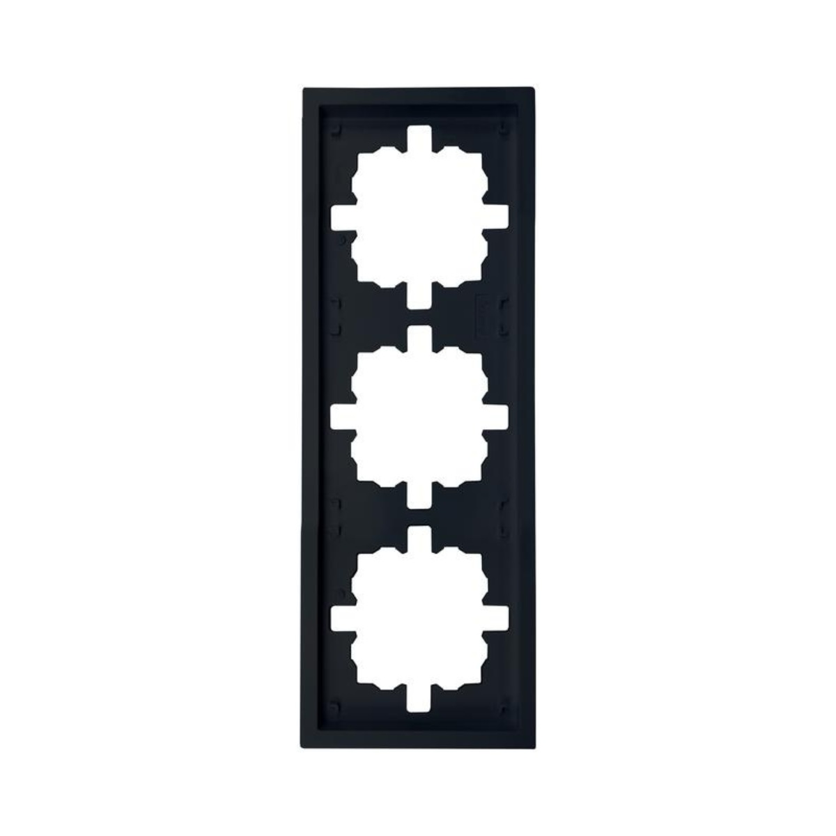 Рамка 704-4200-148 ZIMA 3-ая горизонтальная черная матовая