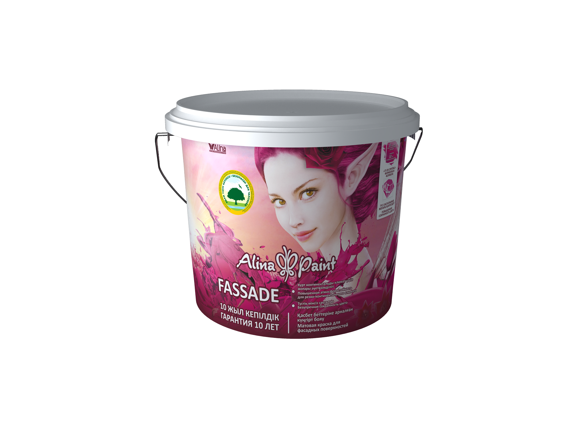 Краска водоэмульсионная, Alina Paint Fassade 7 кг, база АВ