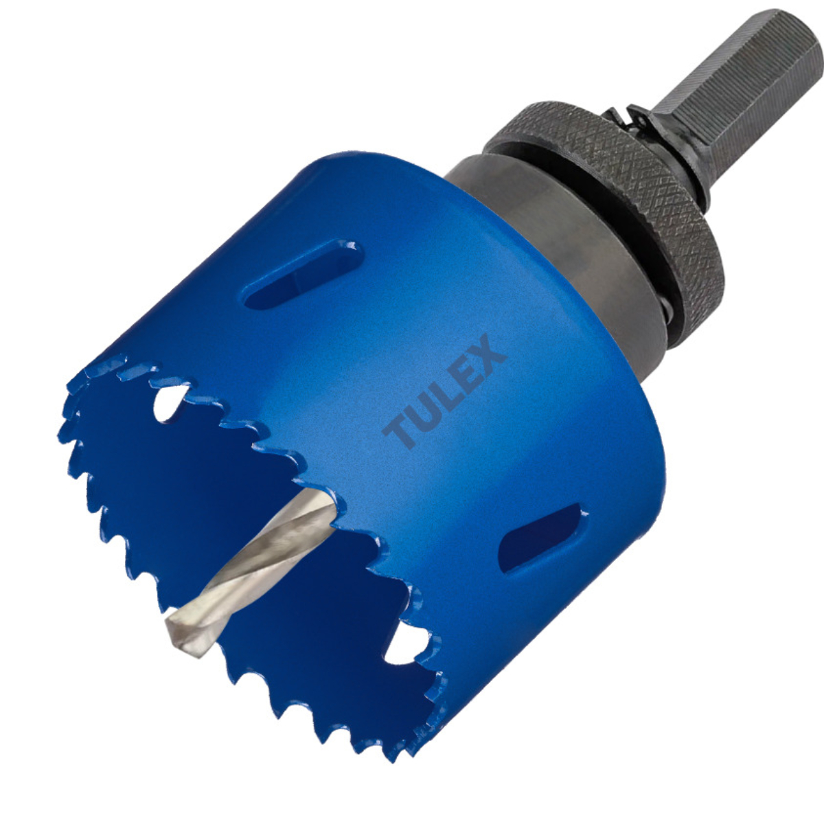 Коронка биметаллическая TULEX 601013-064 шестигранный хвостовик,с центрирующим сверлом,в сборе,64мм