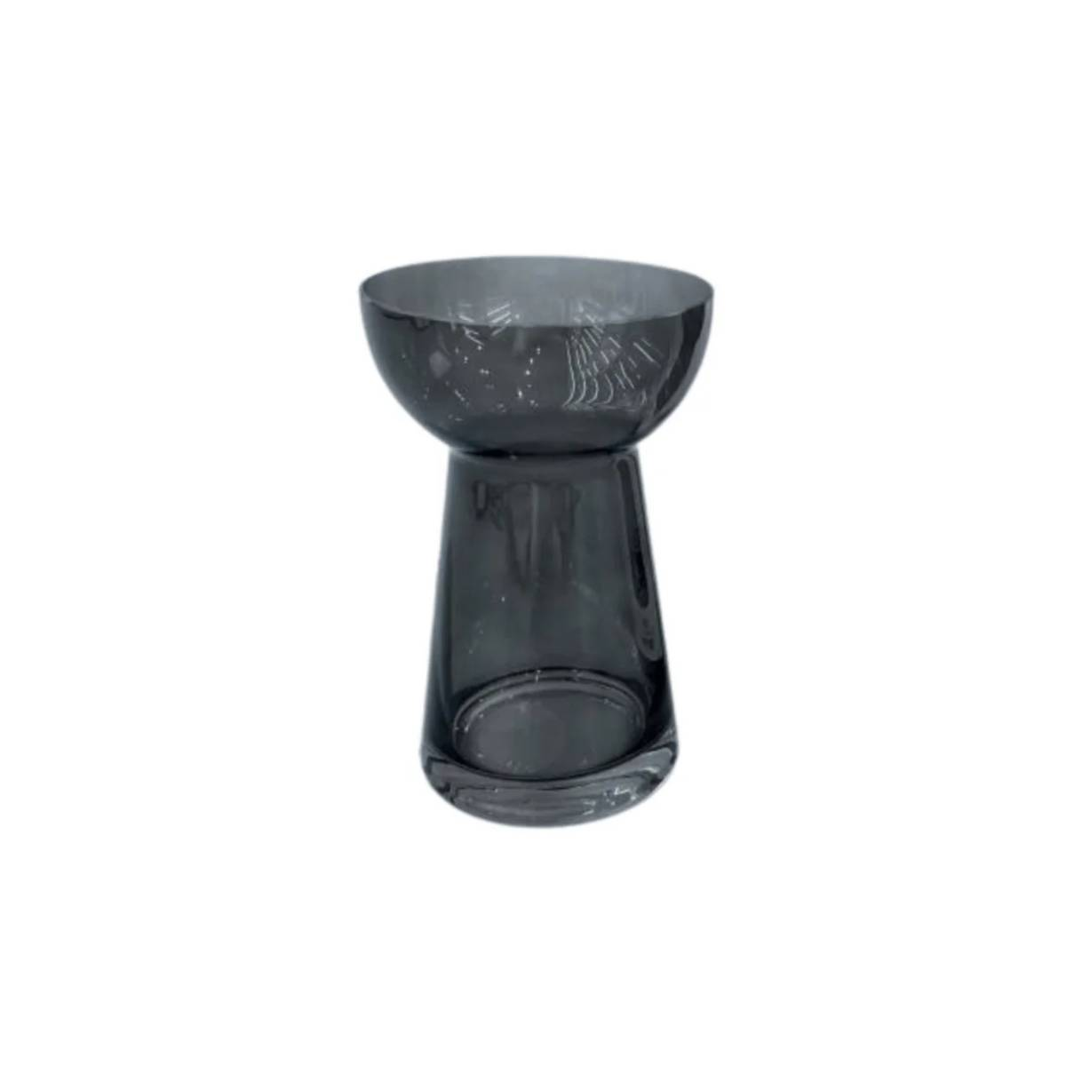 Ваза стеклянная Danny Home 9,5х15х7,8 см дымка