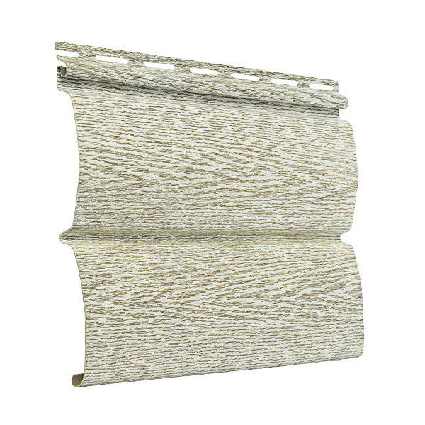 Сайдинг (ПВХ).0230.Н."Тимбер-Блок",ясень беленый